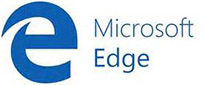 Microsoft Edge logo.