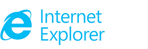 Microsoft Internet Explorer browser logo.